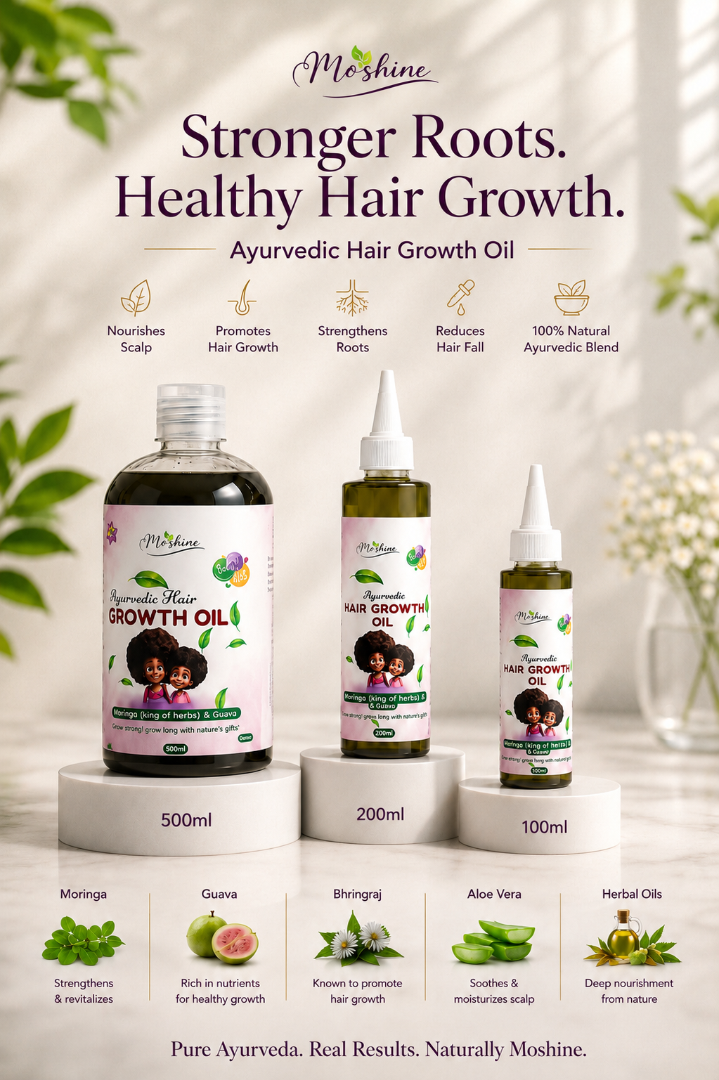 Ayurvedic hair growth oil image