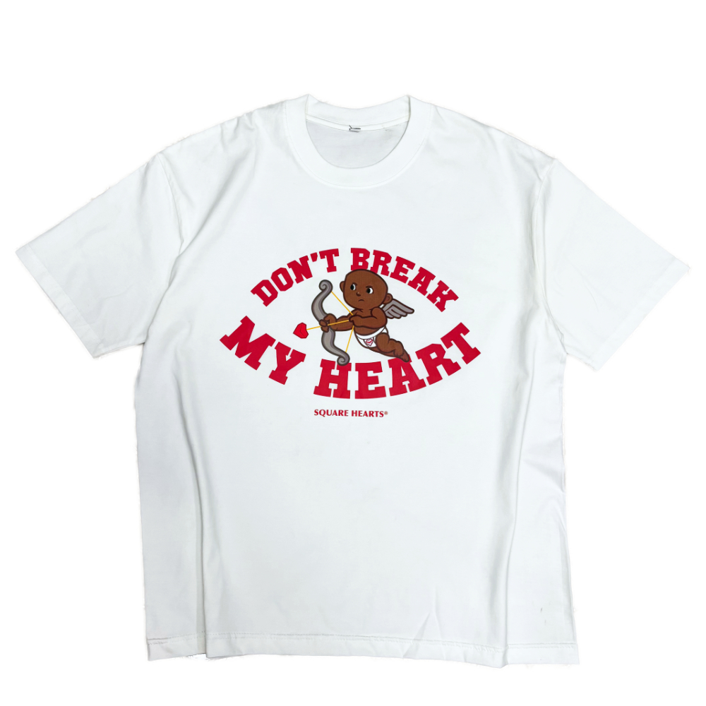 BREAK MY HEART TEE - WHITE image