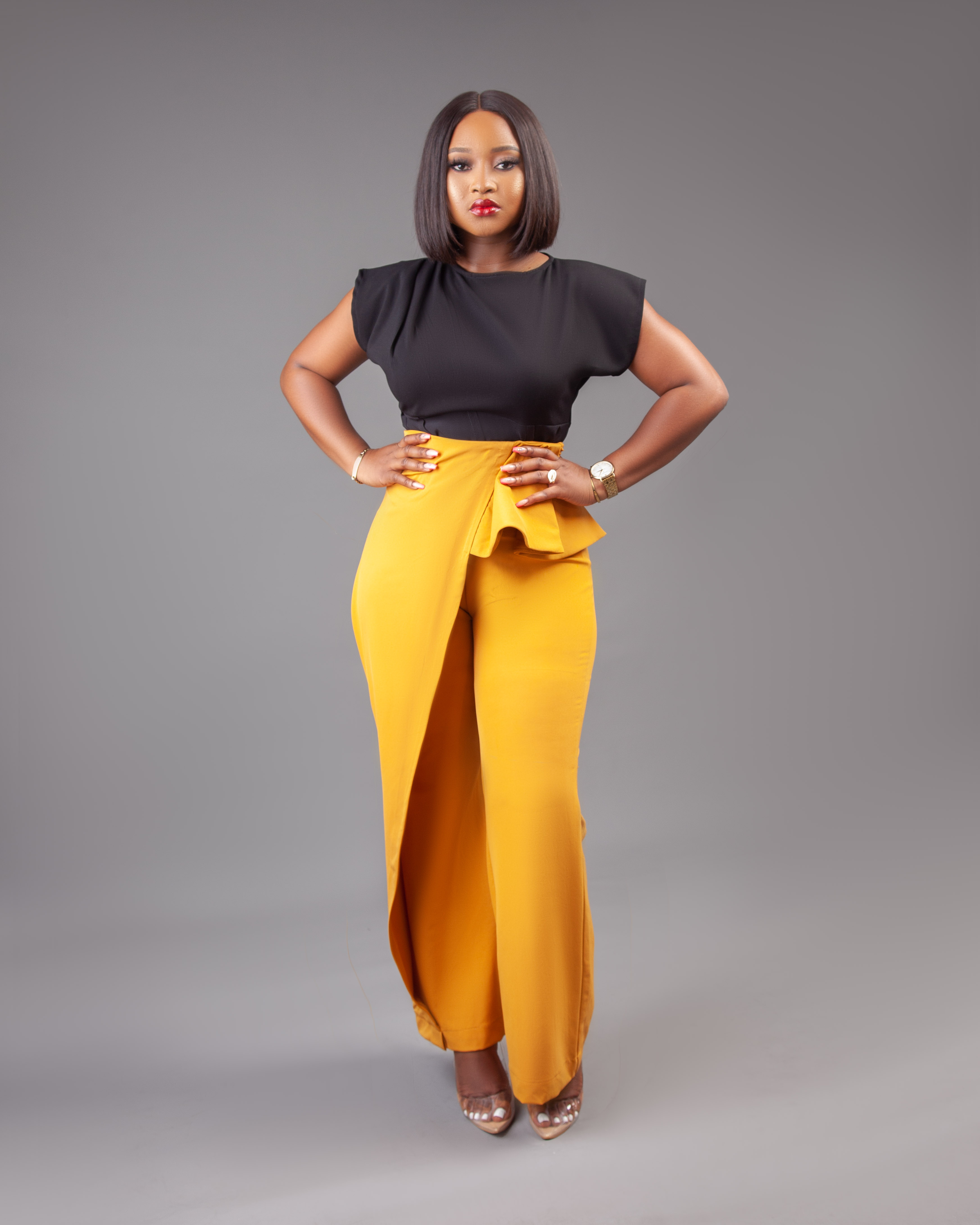 Holly slant faux corset Blouse
