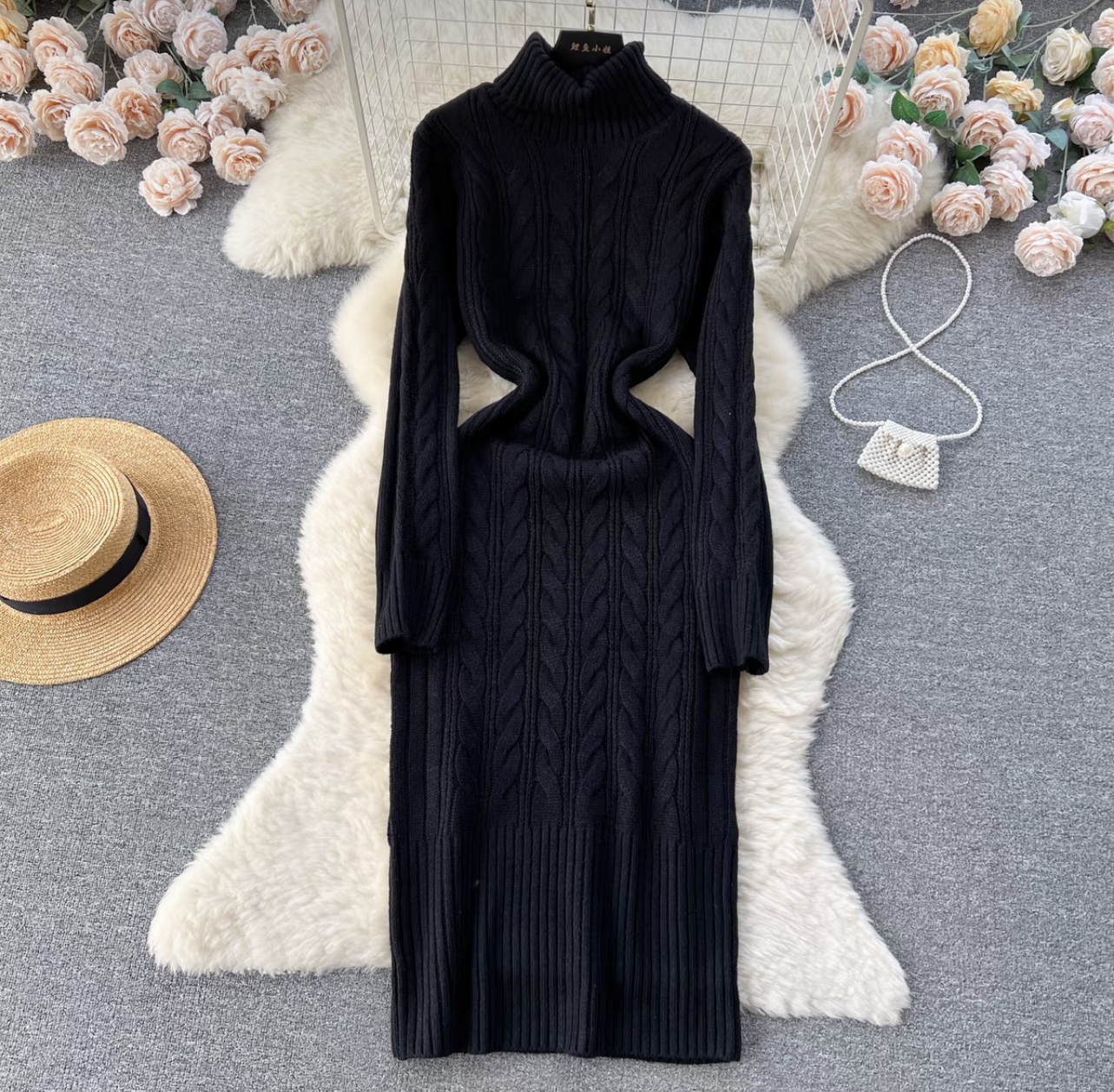 Time to lounge sweater dress KBC127 image
