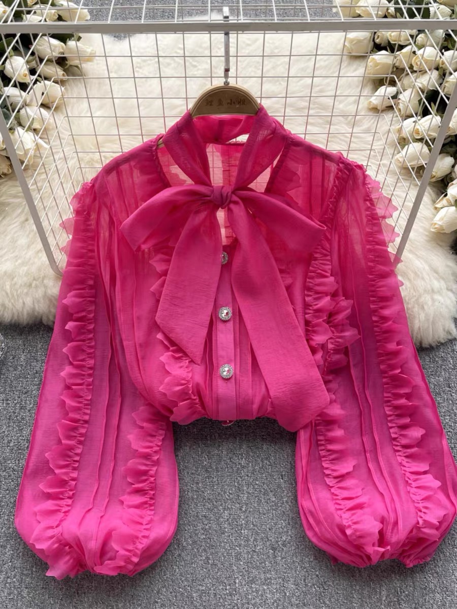 Sizzle & shine ruffle blouse BE167 image