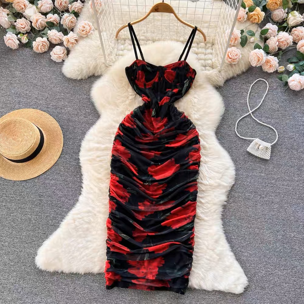 Inspire me on valentine floral ruched gown CBC84 image