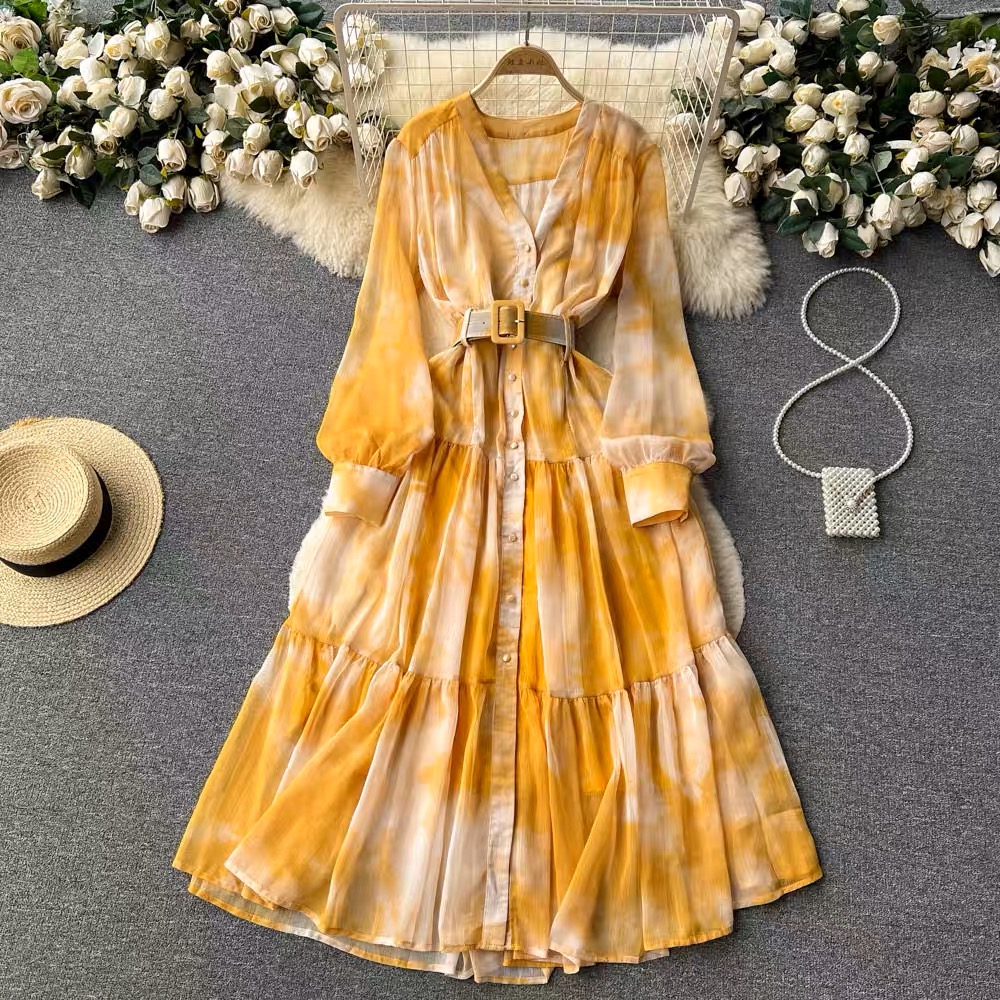 Nataly print dress CD253 image