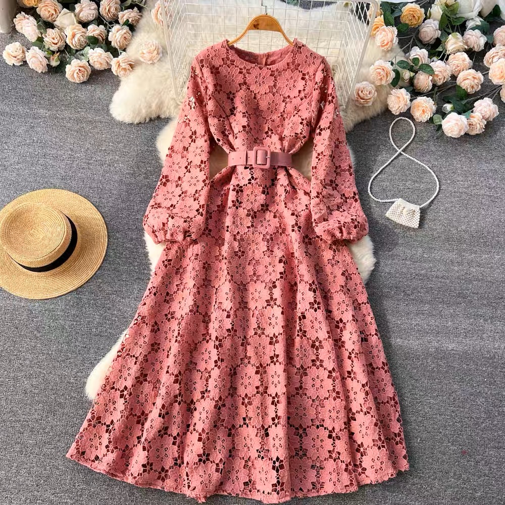 Overnight celebrity lace dress FD148 image