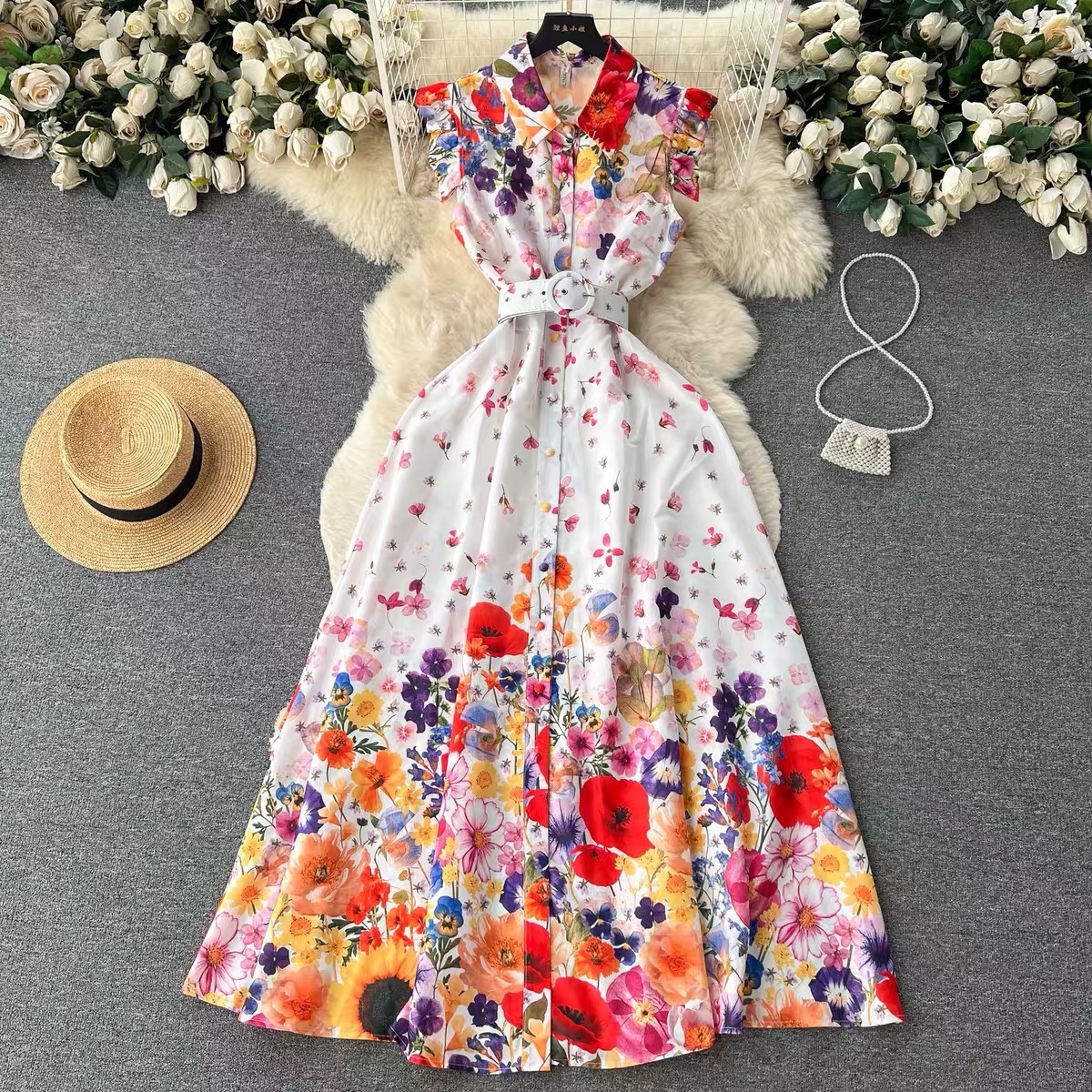 Newyork after dark sunset dress ED88 image