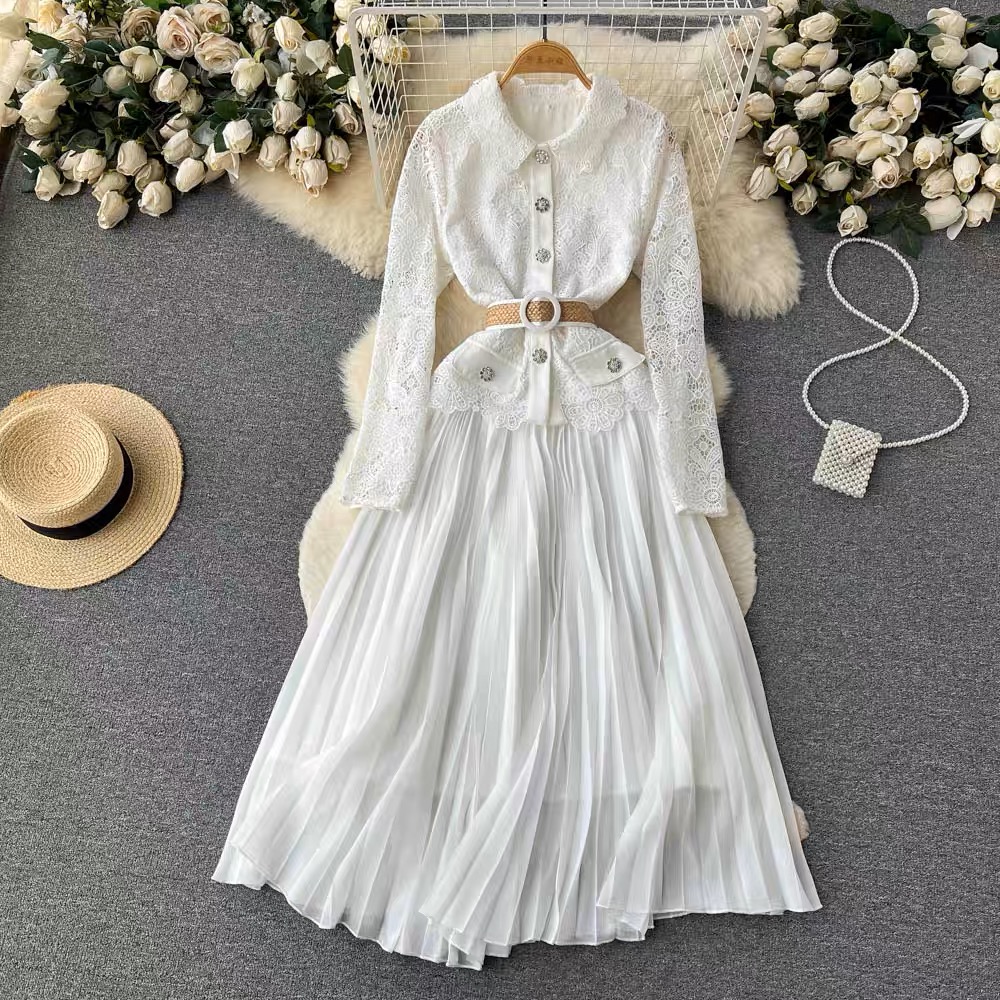 The Royal lace dress & belt FD155 image
