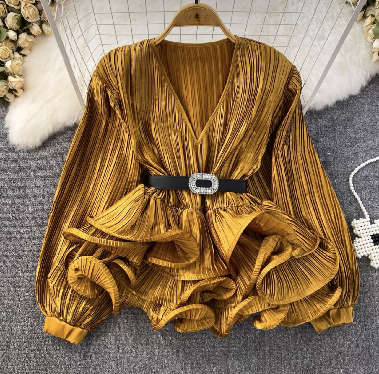 Best in the game blouse & belt BE126 image