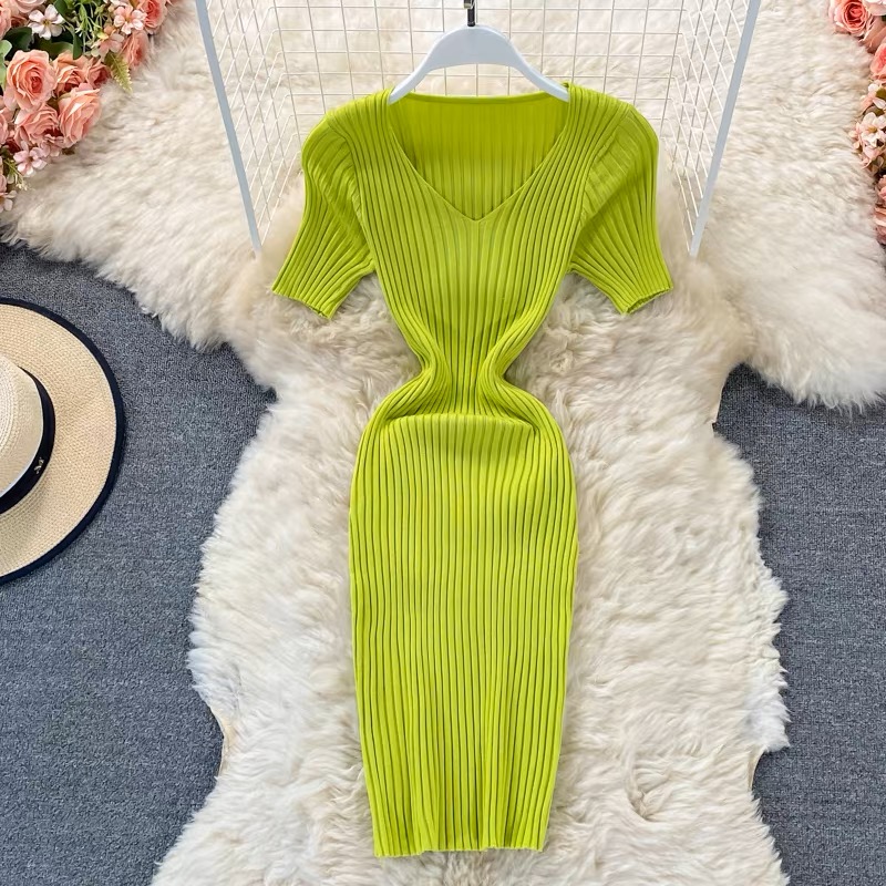 Not worried midi knit gown KBC53 image