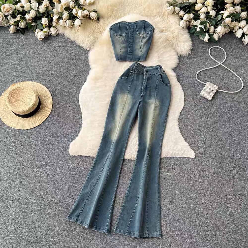 Raina denim set TPZZ1760 image