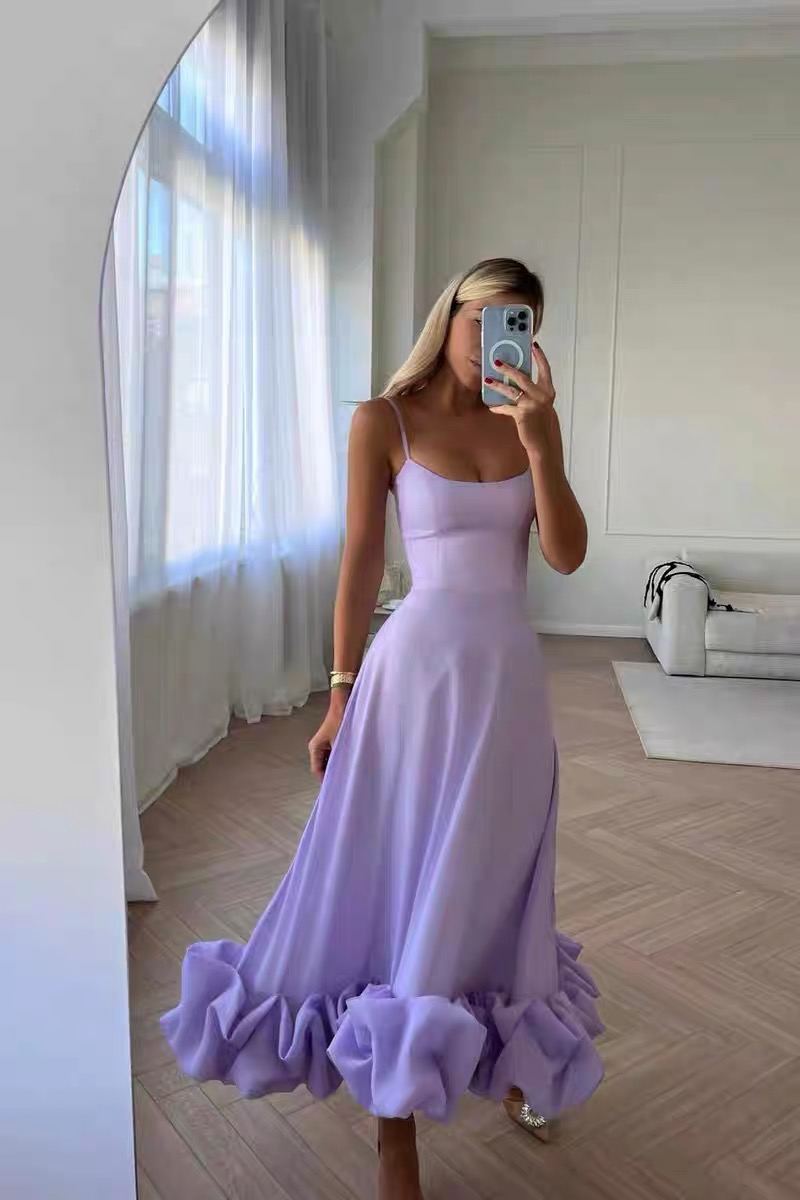 Make your move ruffle ends dress EVD58 image