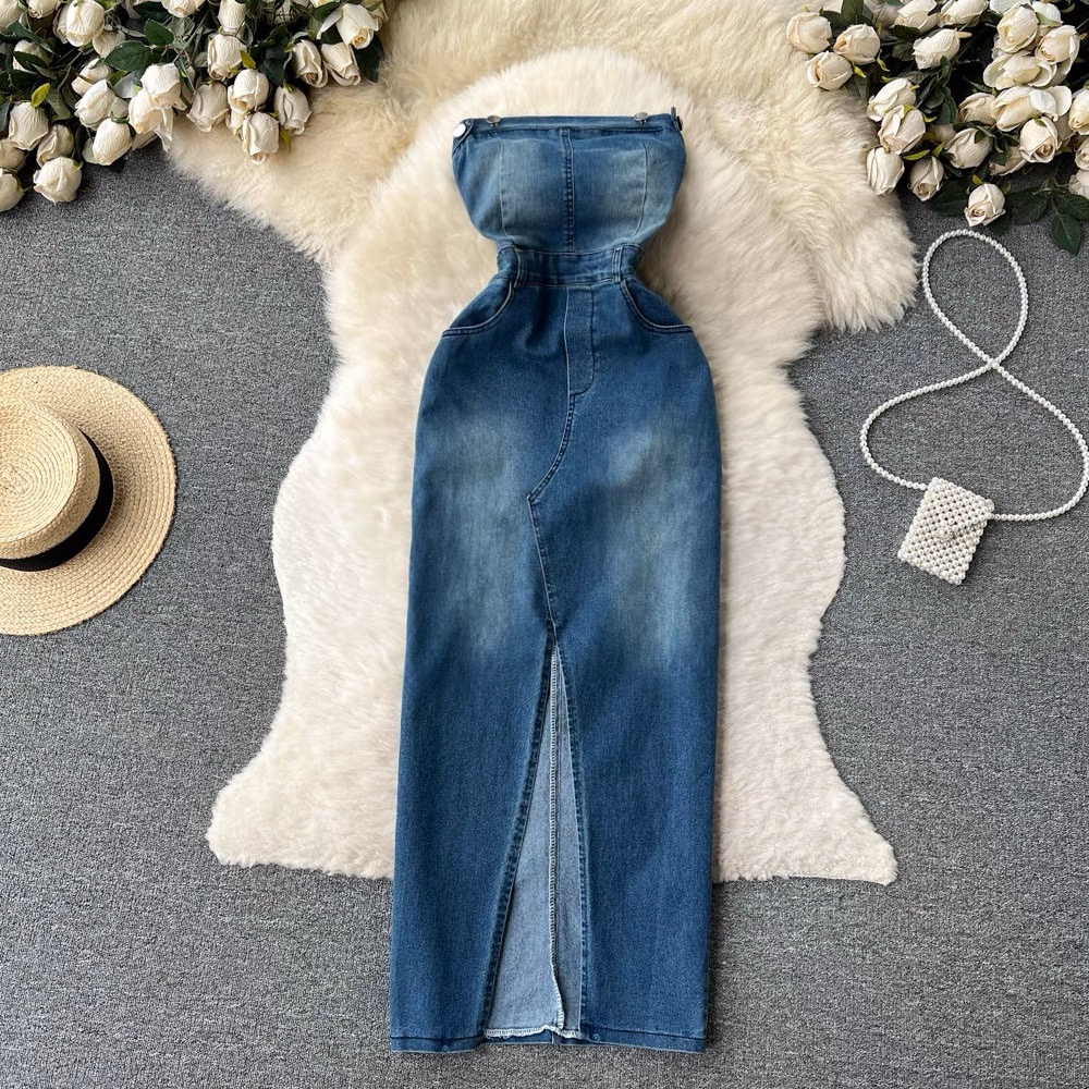 Top speed denim gown DBC3 image