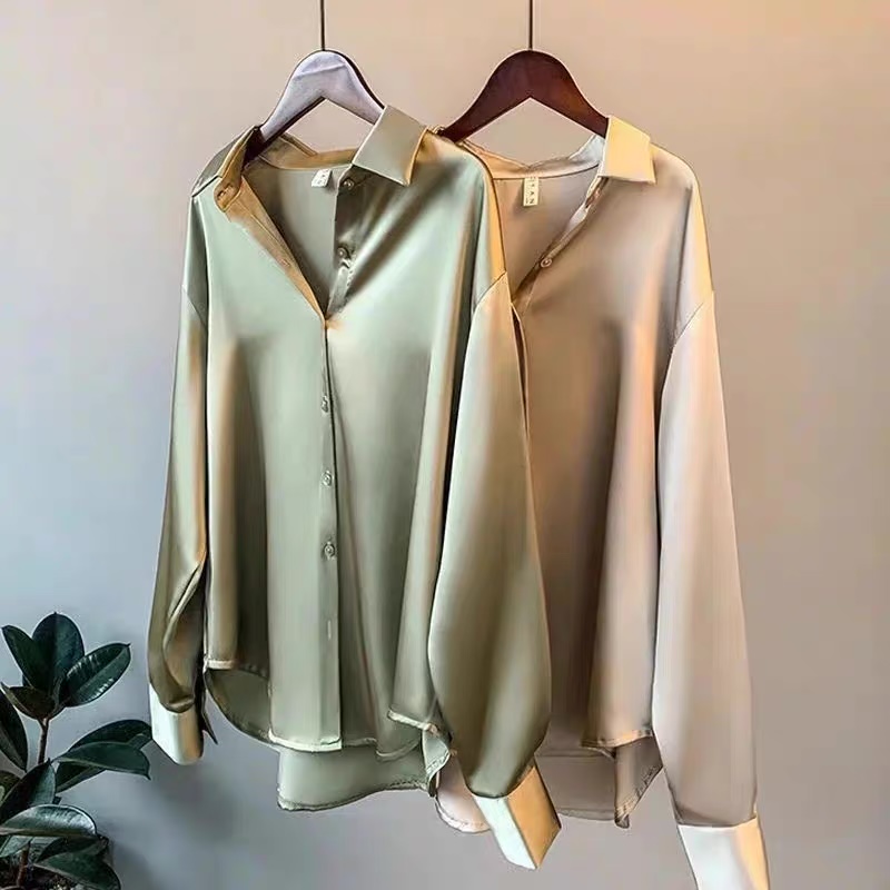Work boss silky shirt SDZZ241 image