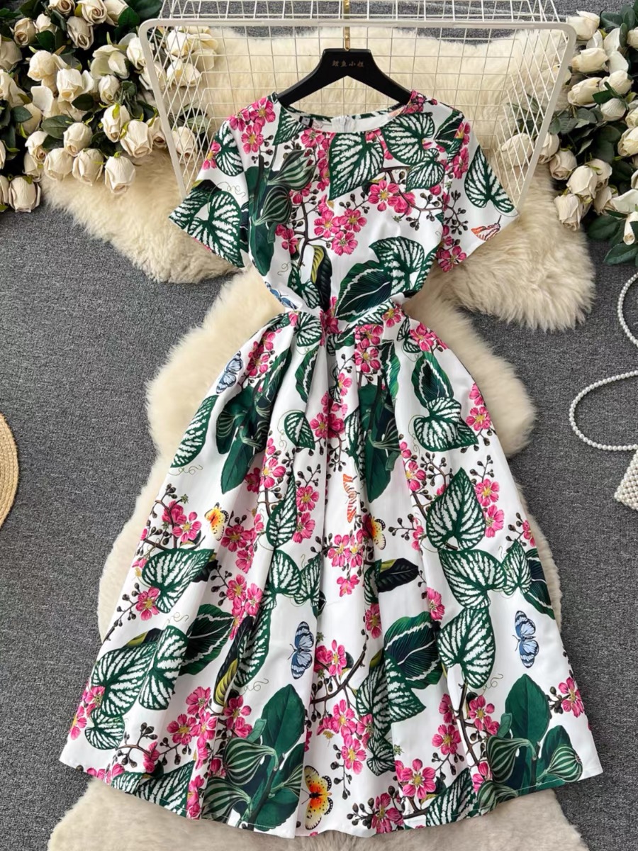 Safari touring print dress FD217 image