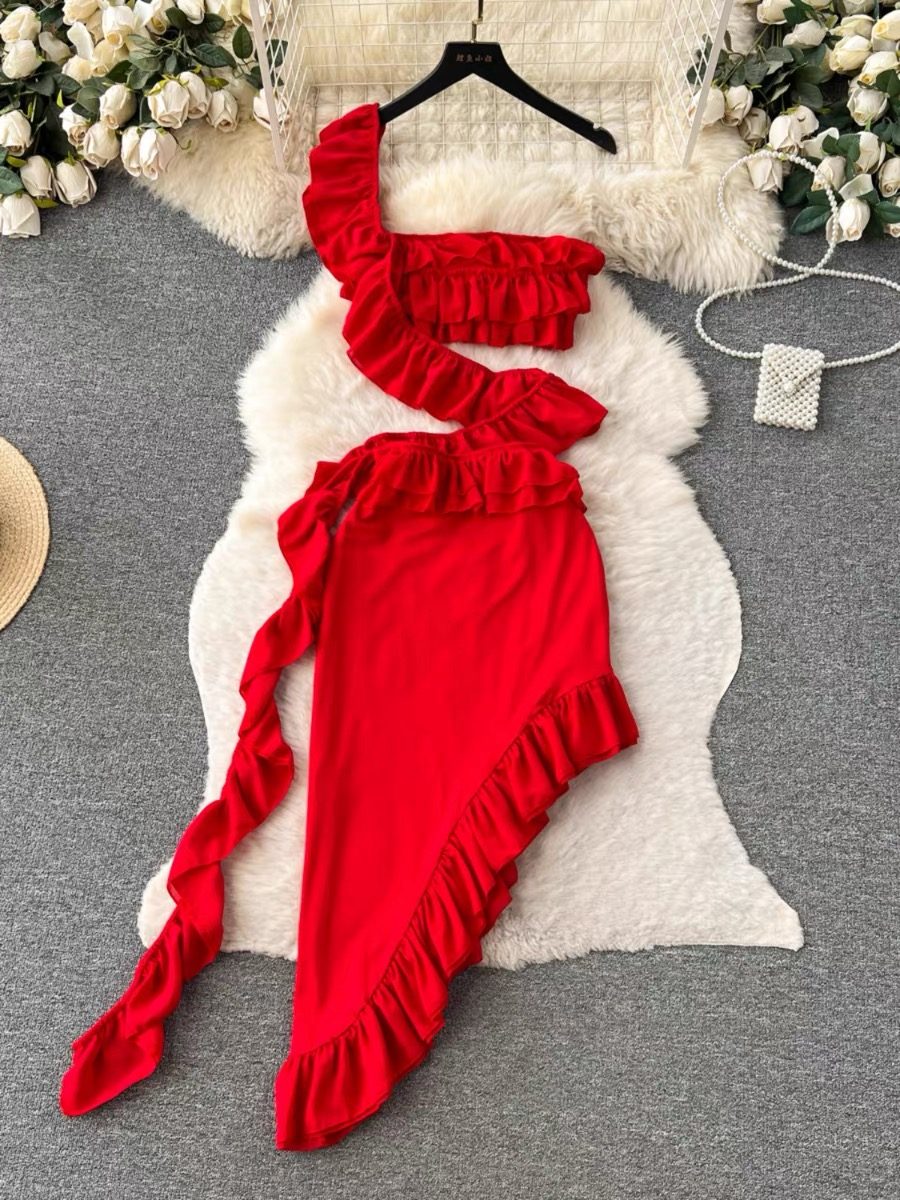 Viva la lit ruffle gown CBC220 image