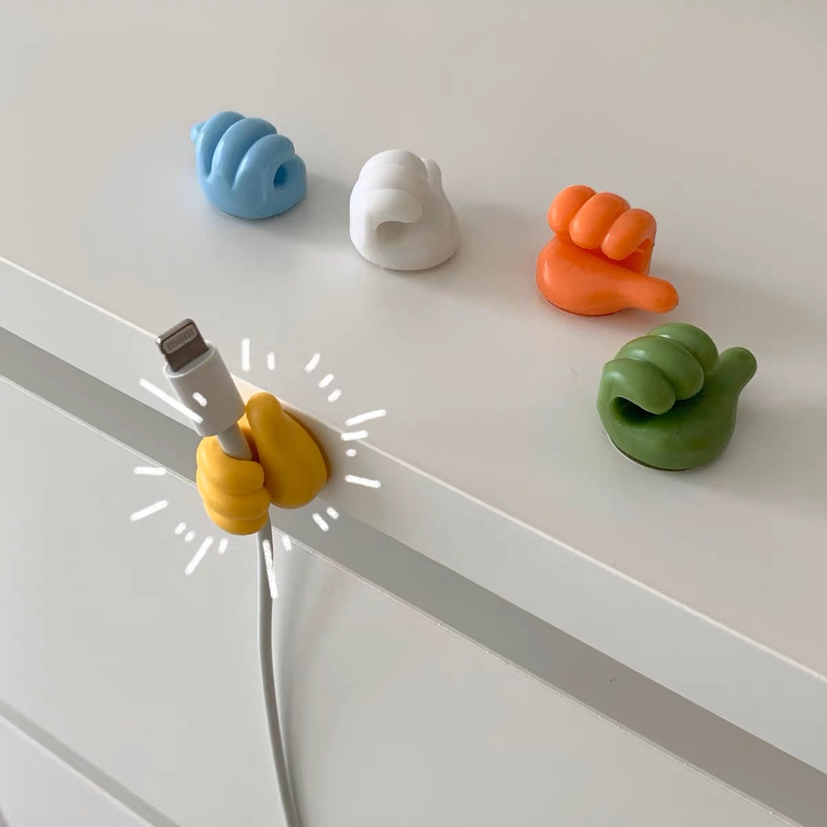 10 pieces Stylish adhesive wall hook AC148 image