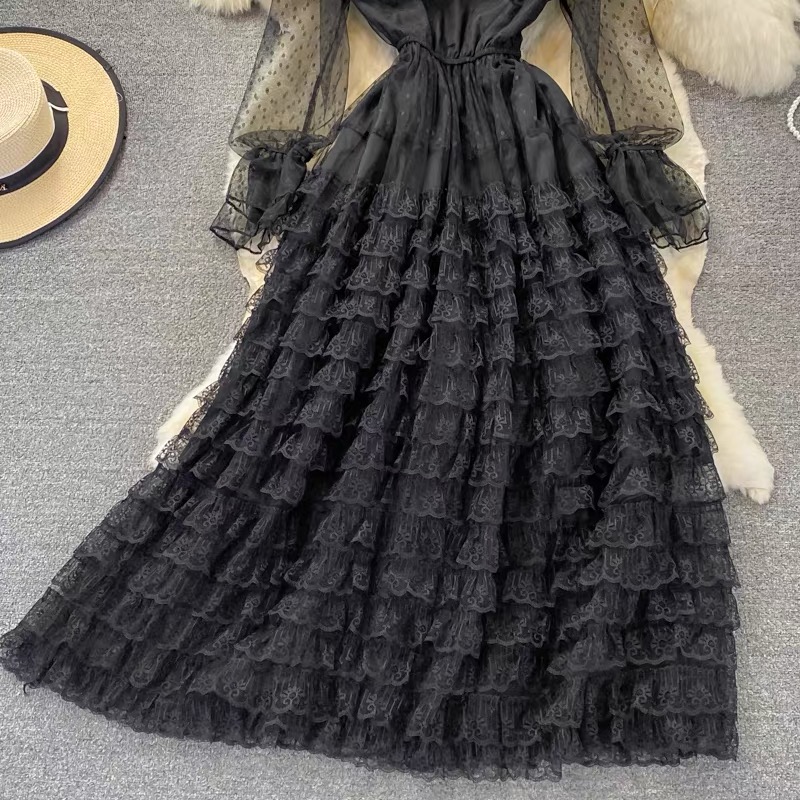No more lies ruffle dresses FD286 image