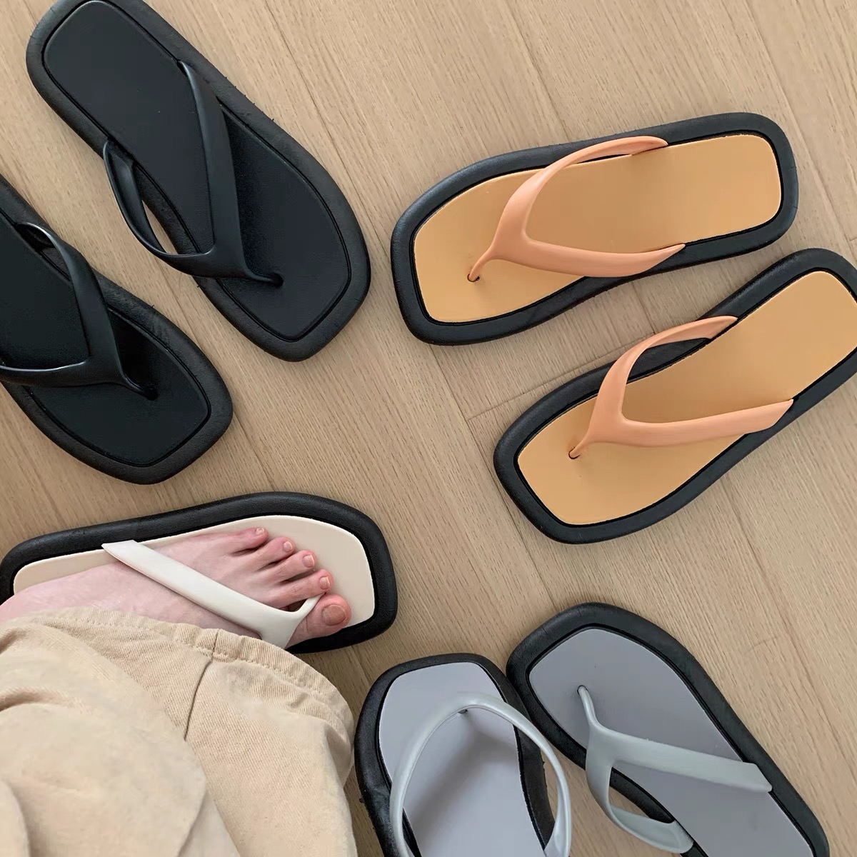 Summer fashion flip flops SNZZ458 image