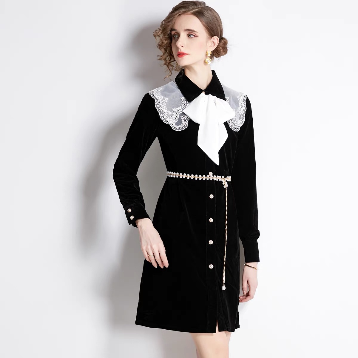 Fit for a royal cashmere dress FD254 image