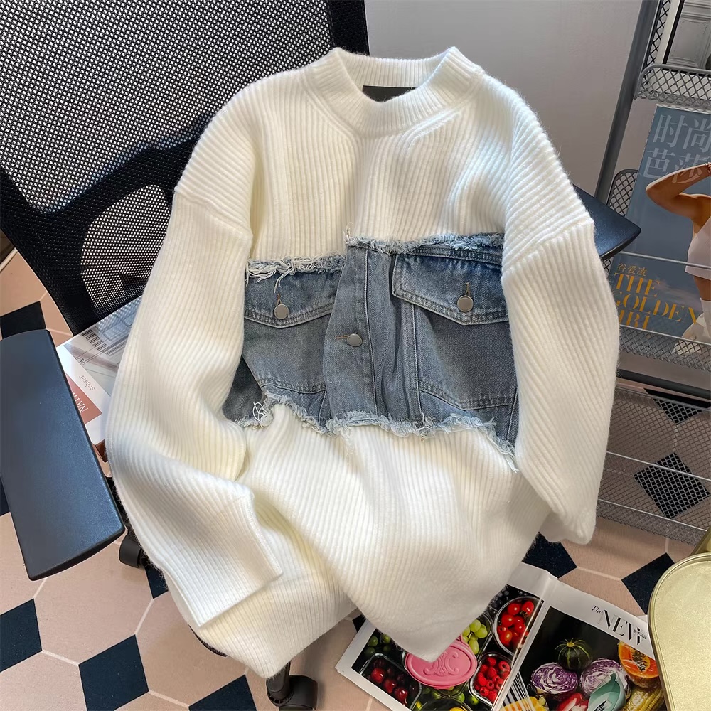 What’s not to love denim sweater SSZZ471 image