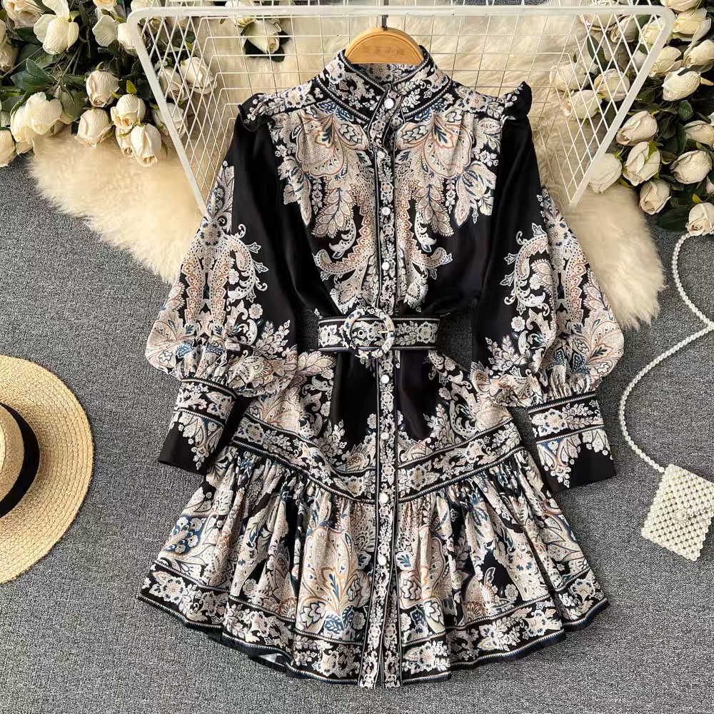 Sasha print dress ED46 image