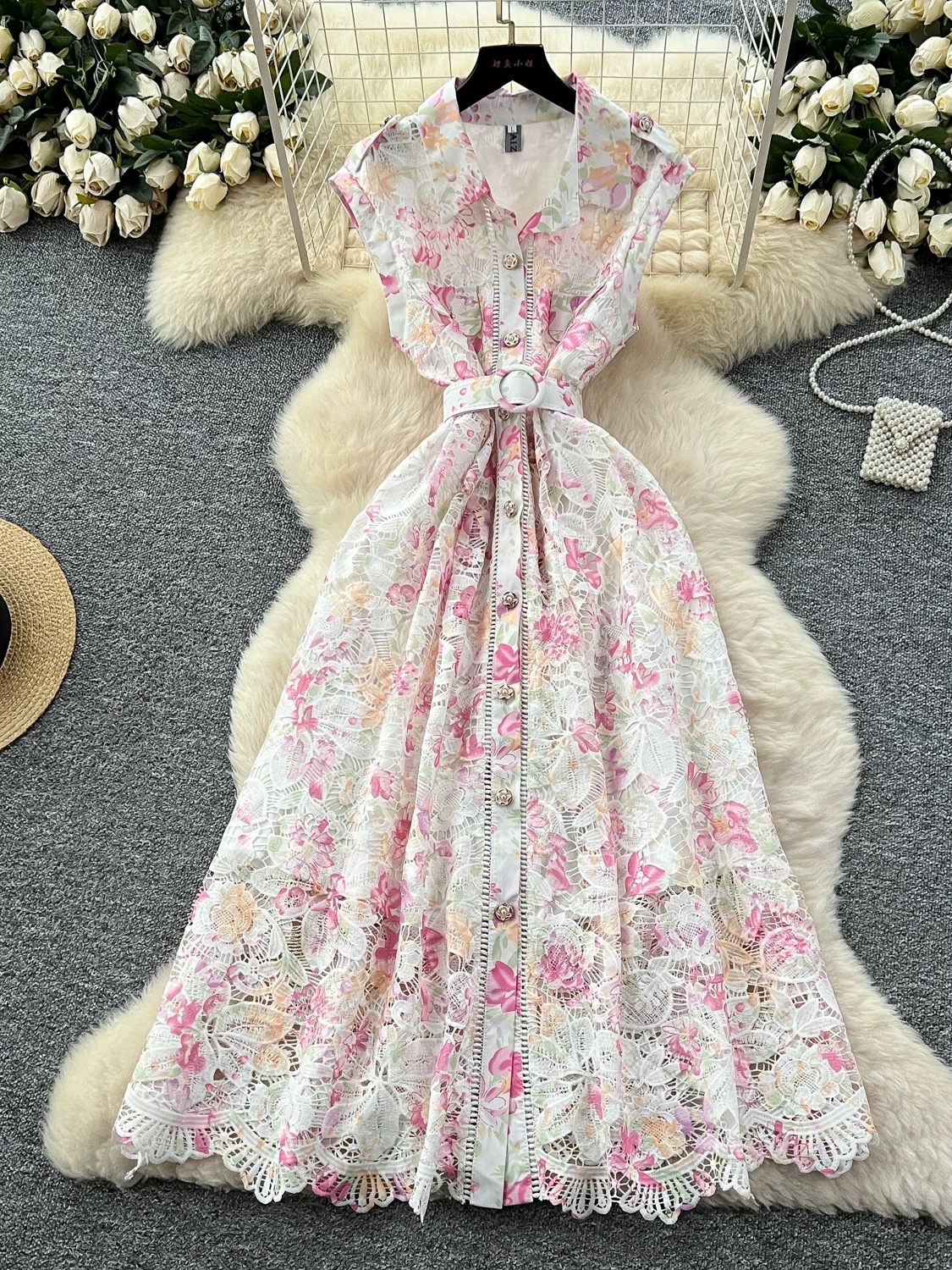 Hear me babe lace dress CD302 image