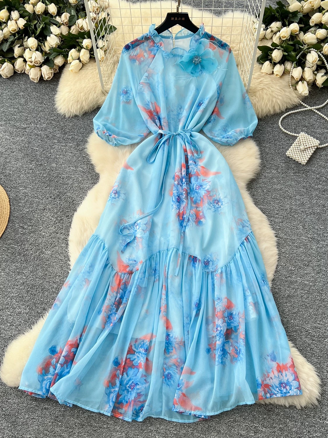 Melina floral dress CD240 image